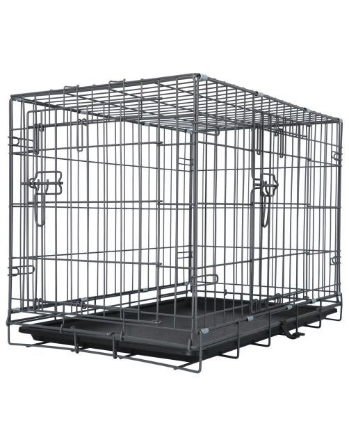 Adori Safety+ Bench Met 2 Deuren Grijs - Hondenbench