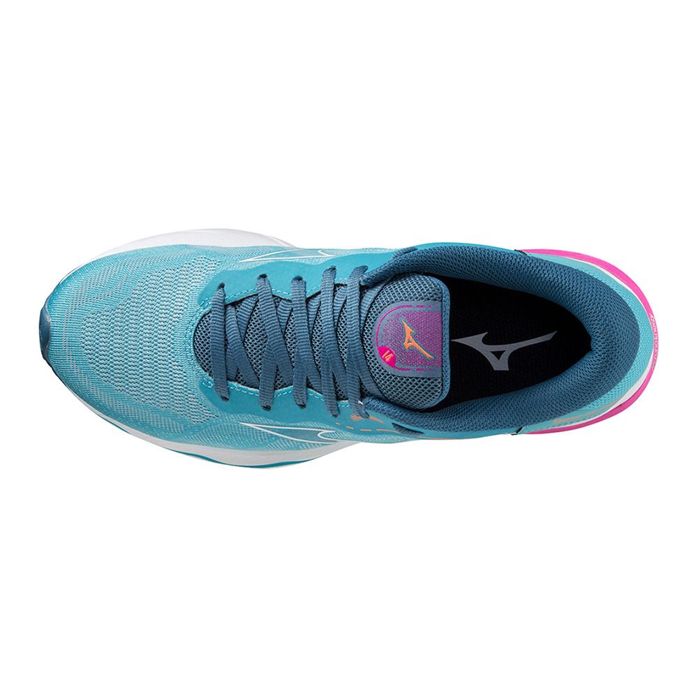 Mizuno WAVE ULTIMA 14 - Chaussures running Femme maui blue/white/807 c