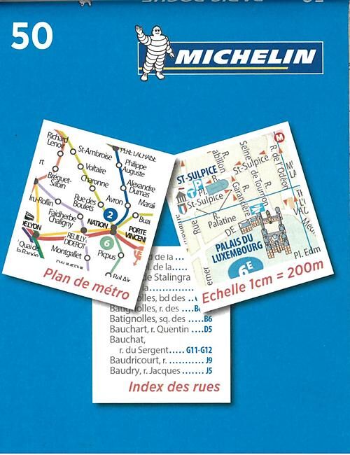 MICHELIN - 50 PARIS POCHE ECHELLE 1 20 000