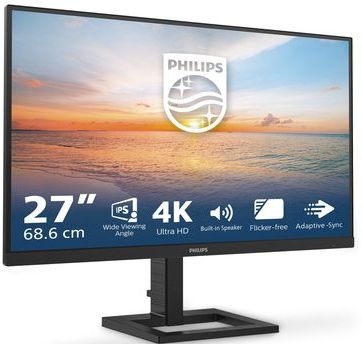 Philips - 27E1N1800AE/00 - Computer Monitor - Zwart - 4K Ultra HD - IPS Paneel