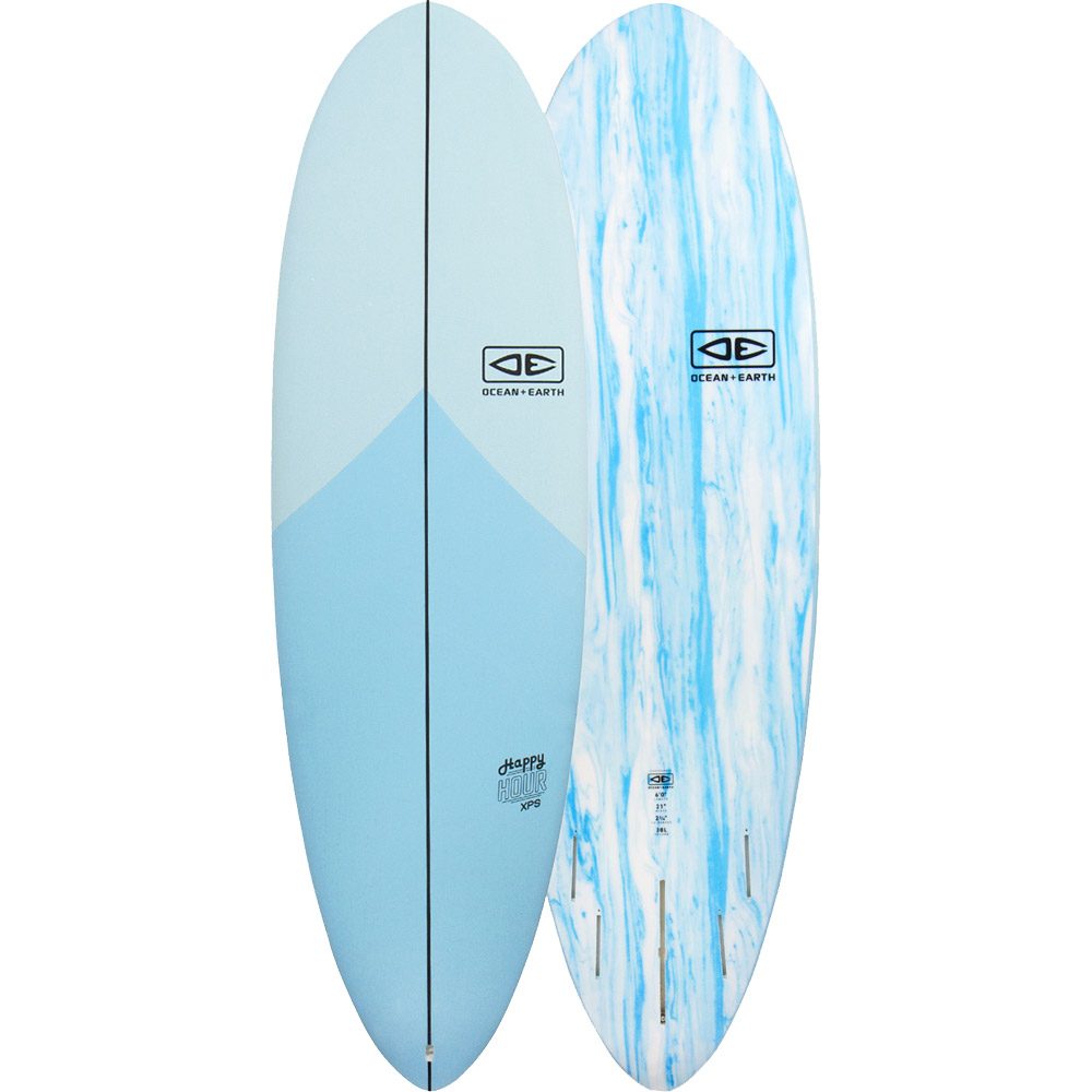 Ocean & Earth Happy Hour Epoxy Soft Surfboard 6'0'' skyblue