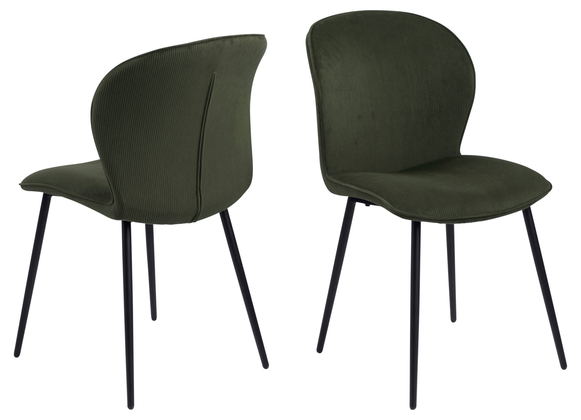 Storfors Eetkamerstoel - Set van 2 - Olijfgroen