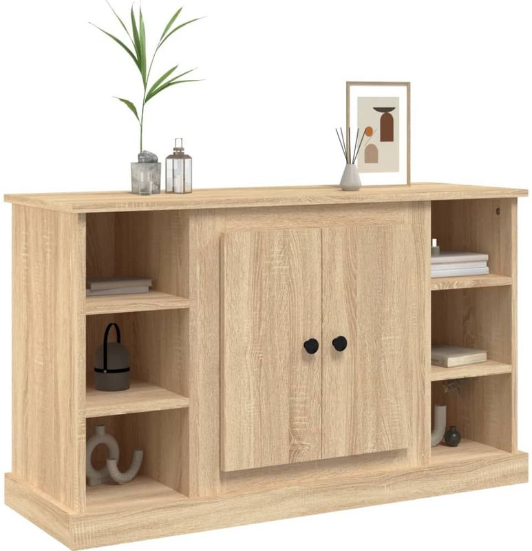 vidaXL - Dressoir - Hout - Sonoma Eikenkleurig