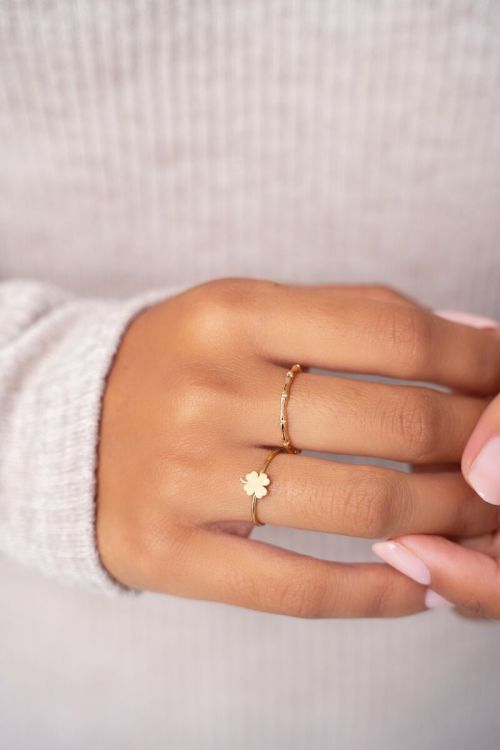 Ring met klavertje