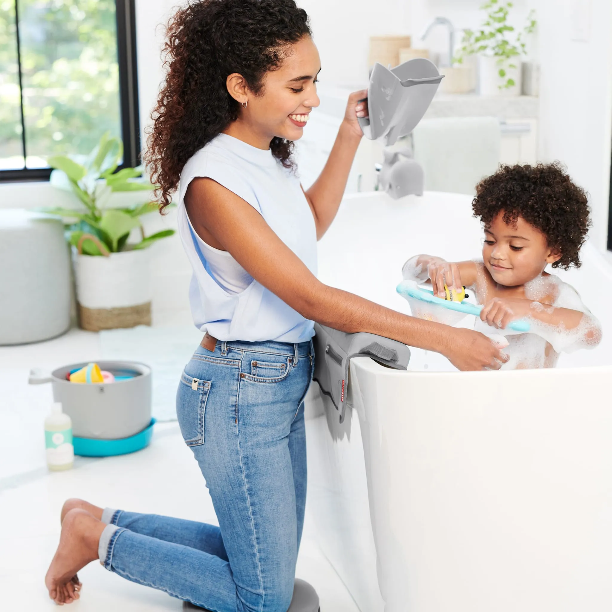 Skip Hop Seau Rinceur pour le Bain Baleine - Grise