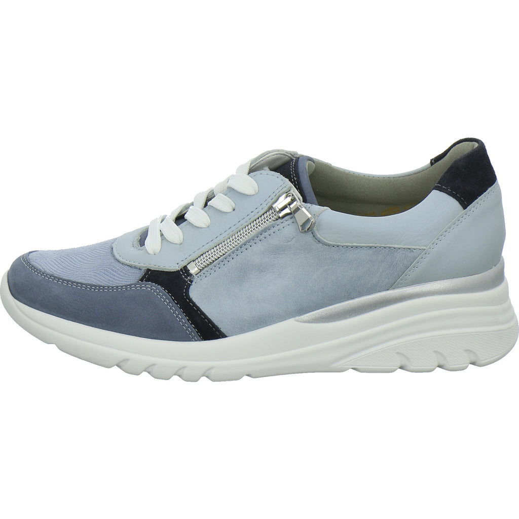 Waldläufer Bequemschuhe Damen H-Carla Blau-kombi