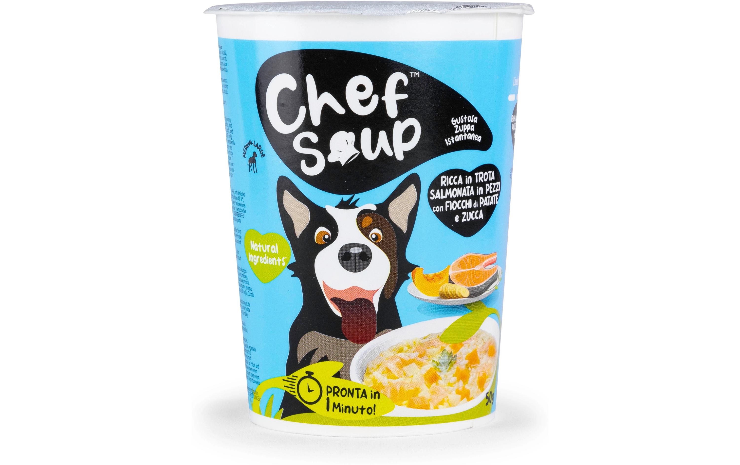 Lachsforelle, Kartoffel, Kürbis 50 gInstant-Suppe für Hunde