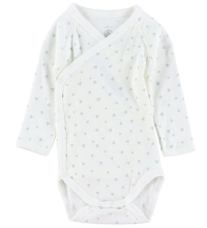 Petit Bateau Slå-om Body l/æ - 5-pak - Hvid/Bl?/ Grøn/Gul