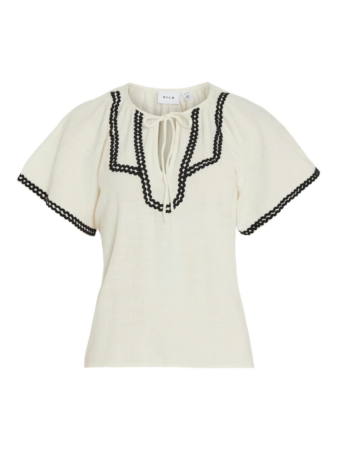 Vila  Vimanda S/S top - Eggnog