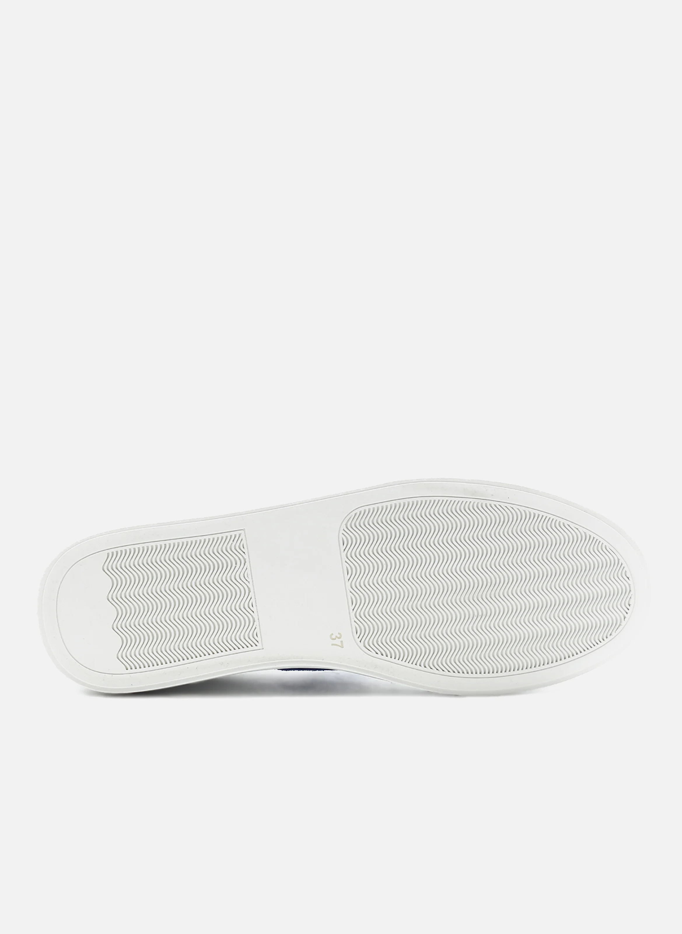 Baskets mif cuir grainé | Bleu