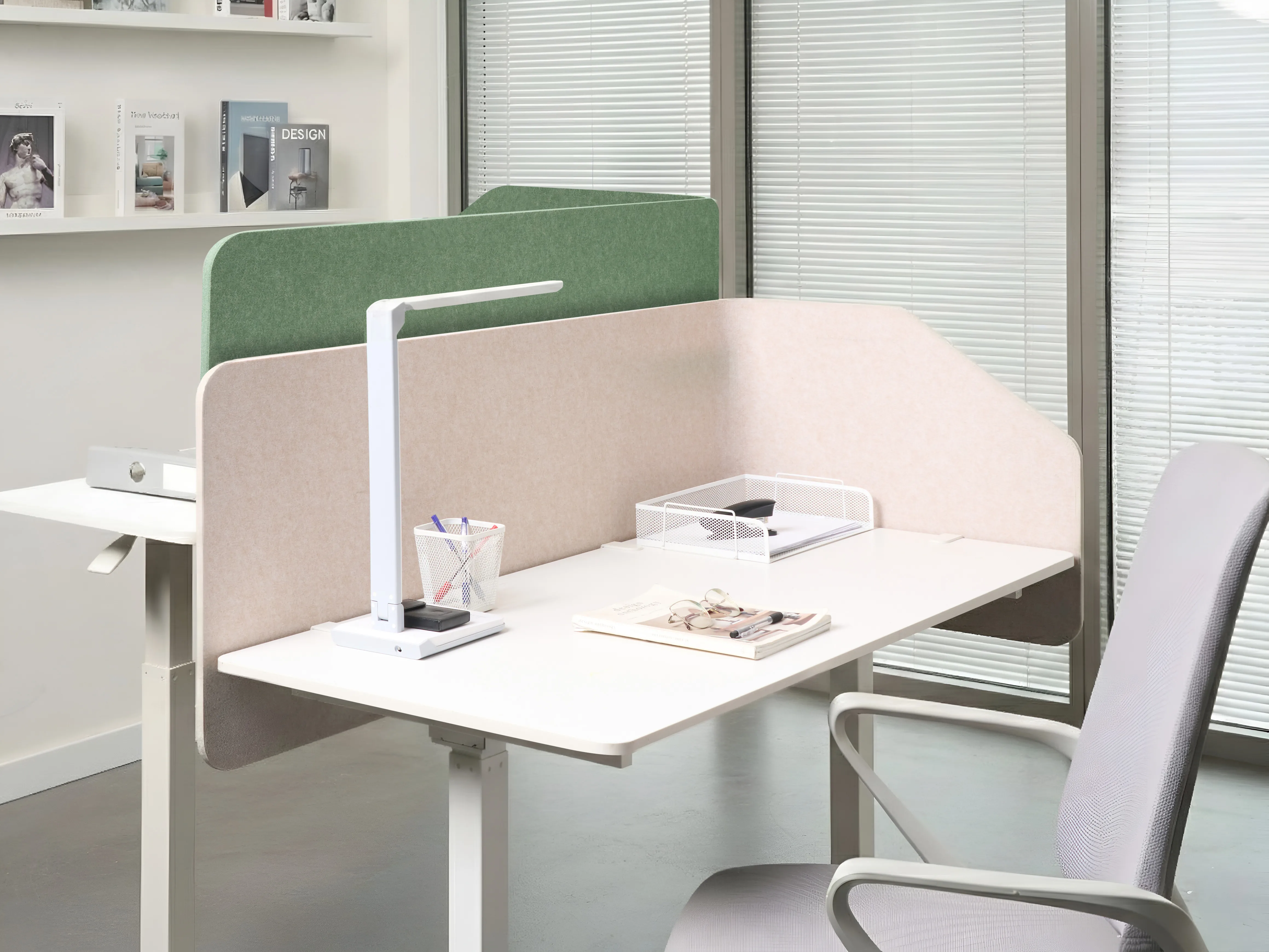 Bureauscheidingswand FOLDY Beige