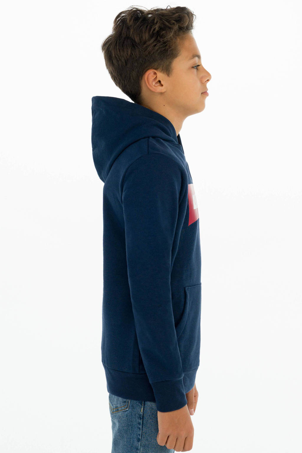 Levi's hoodie Batwing Screenprint met logo donkerblauw