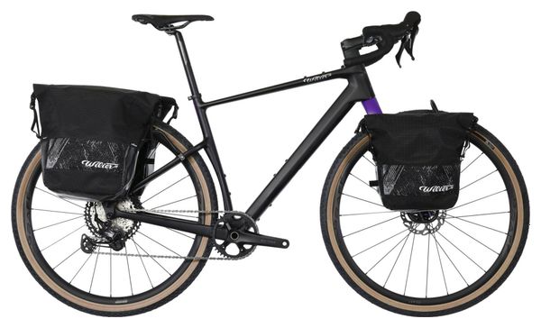 Gravel Bike Wilier Triestina Adlar Shimano GRX 12V 700 mm Noir Violet 2024   Kit Bikepacking