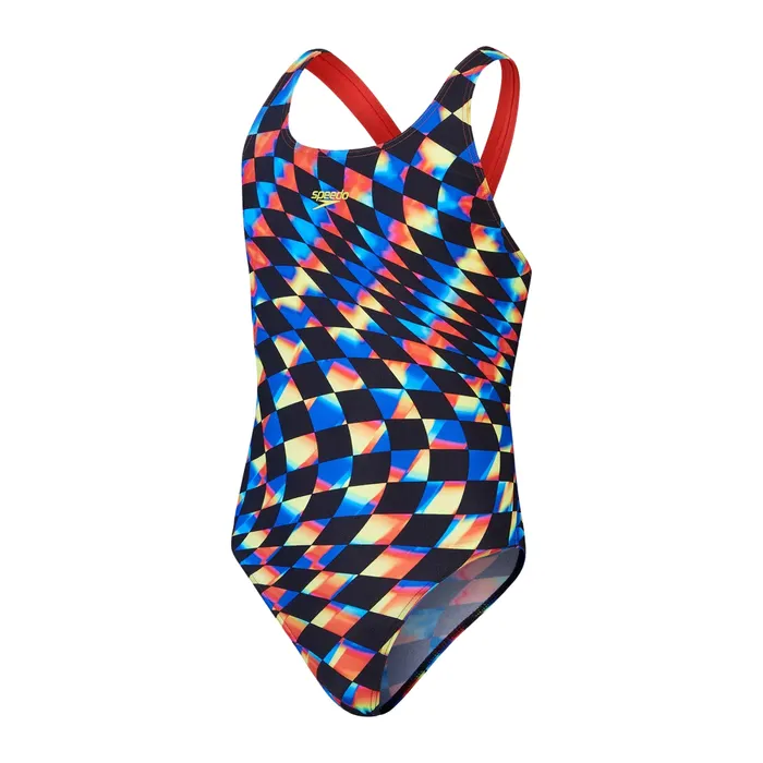 Speedo ECO+ Digital Allover Leaderback Badpak Meisjes