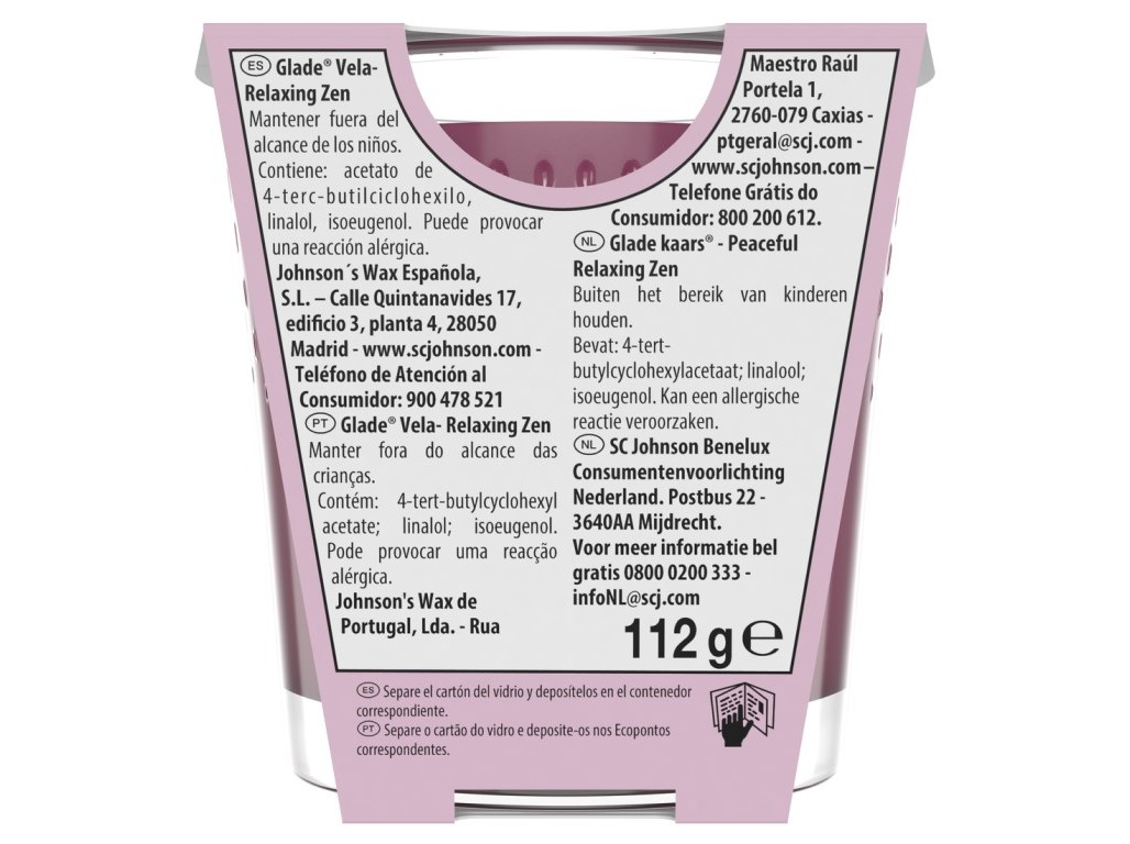 VELA GLADE RELAXING ZEN 112G