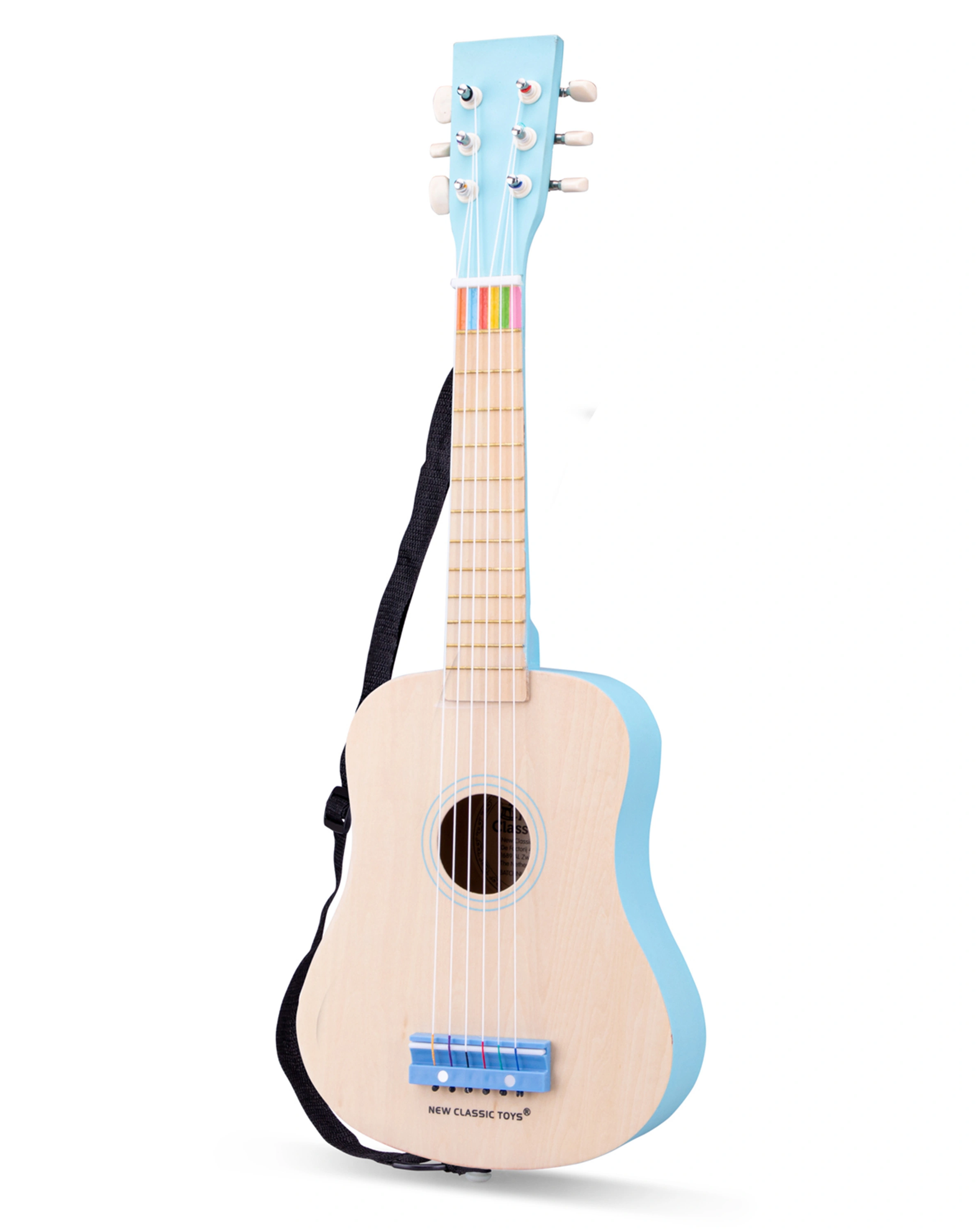 Gitarre in natur/blau