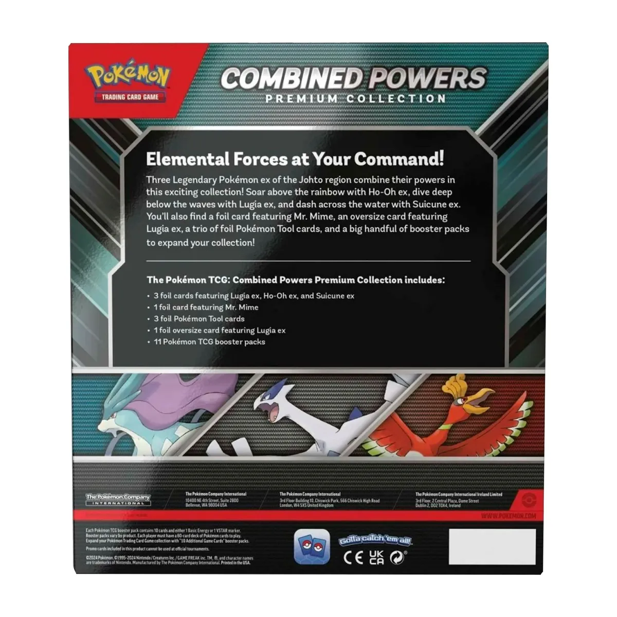Pokémon Jeu de Cartes Ho-Oh-ex/Lugia-ex/Suicine-ex