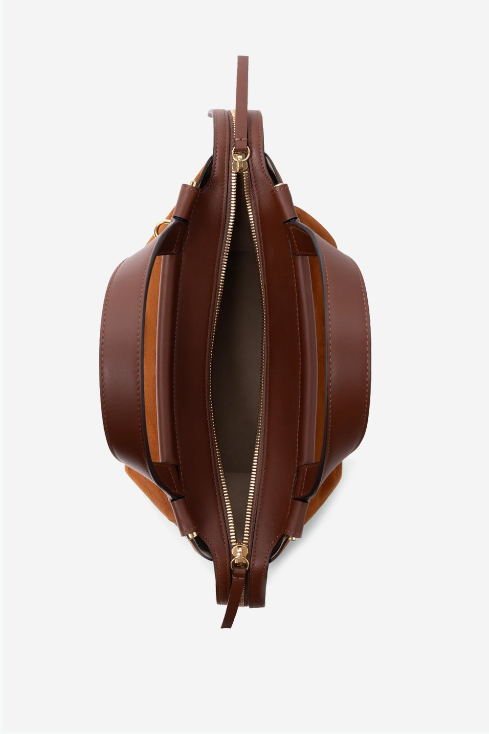 Ida suede top handle crossbody