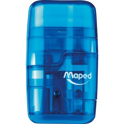 Maped DUO Connect - Taille crayon / gomme - 2 trous - disponible dans différentes couleurs