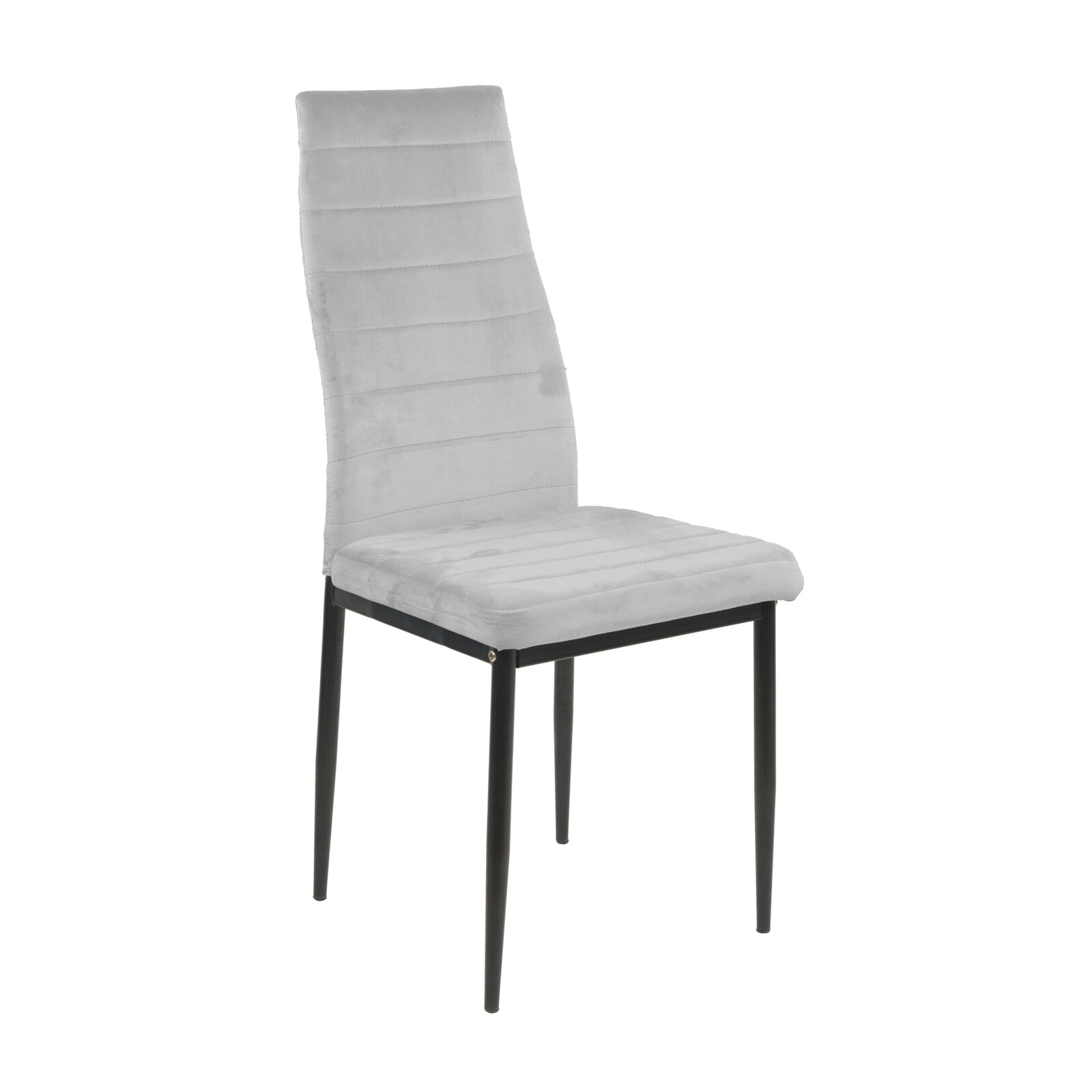 HTI-Living Stuhl Memphis Velvet Hellgrau