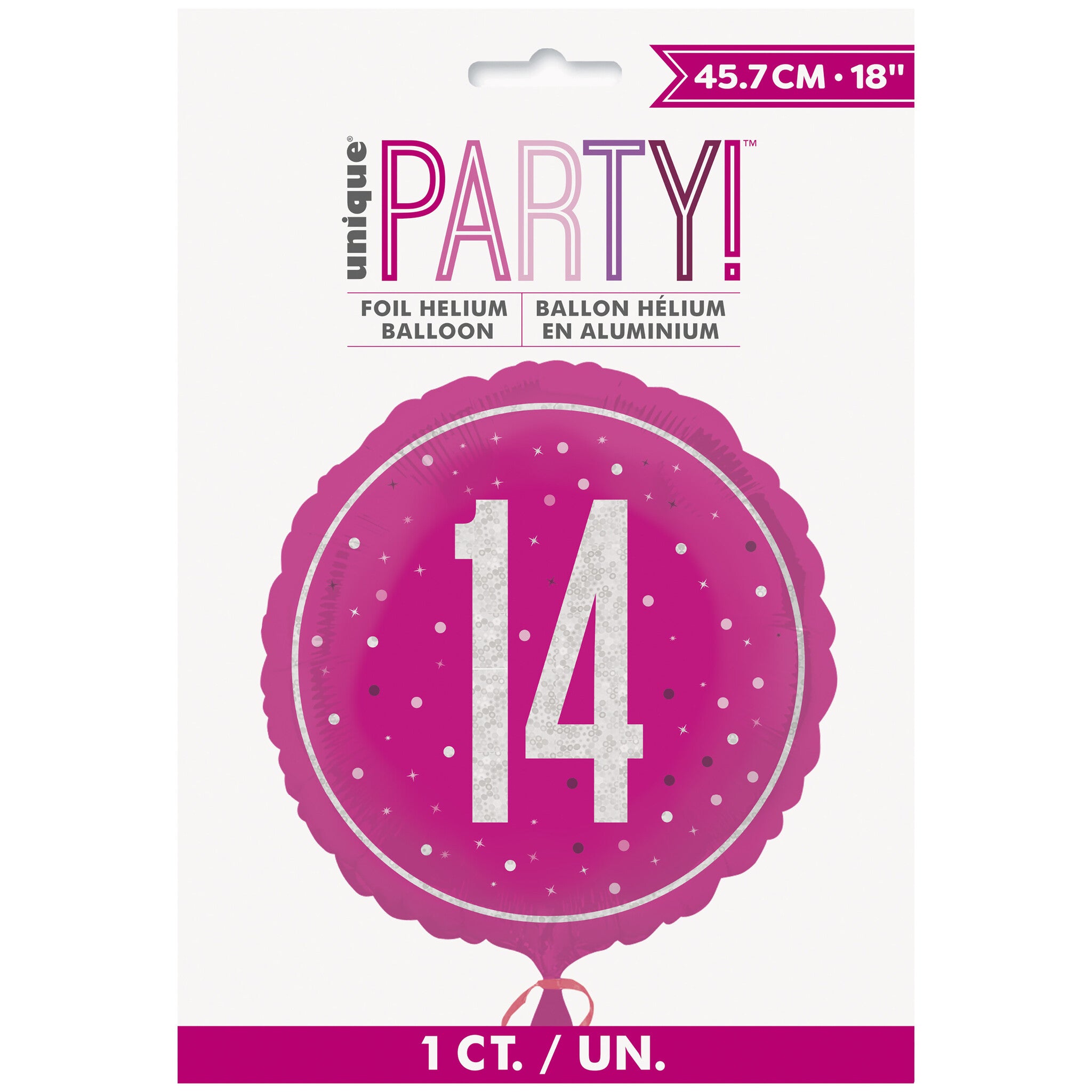 14 Jaar Helium Ballon Leeg 45cm