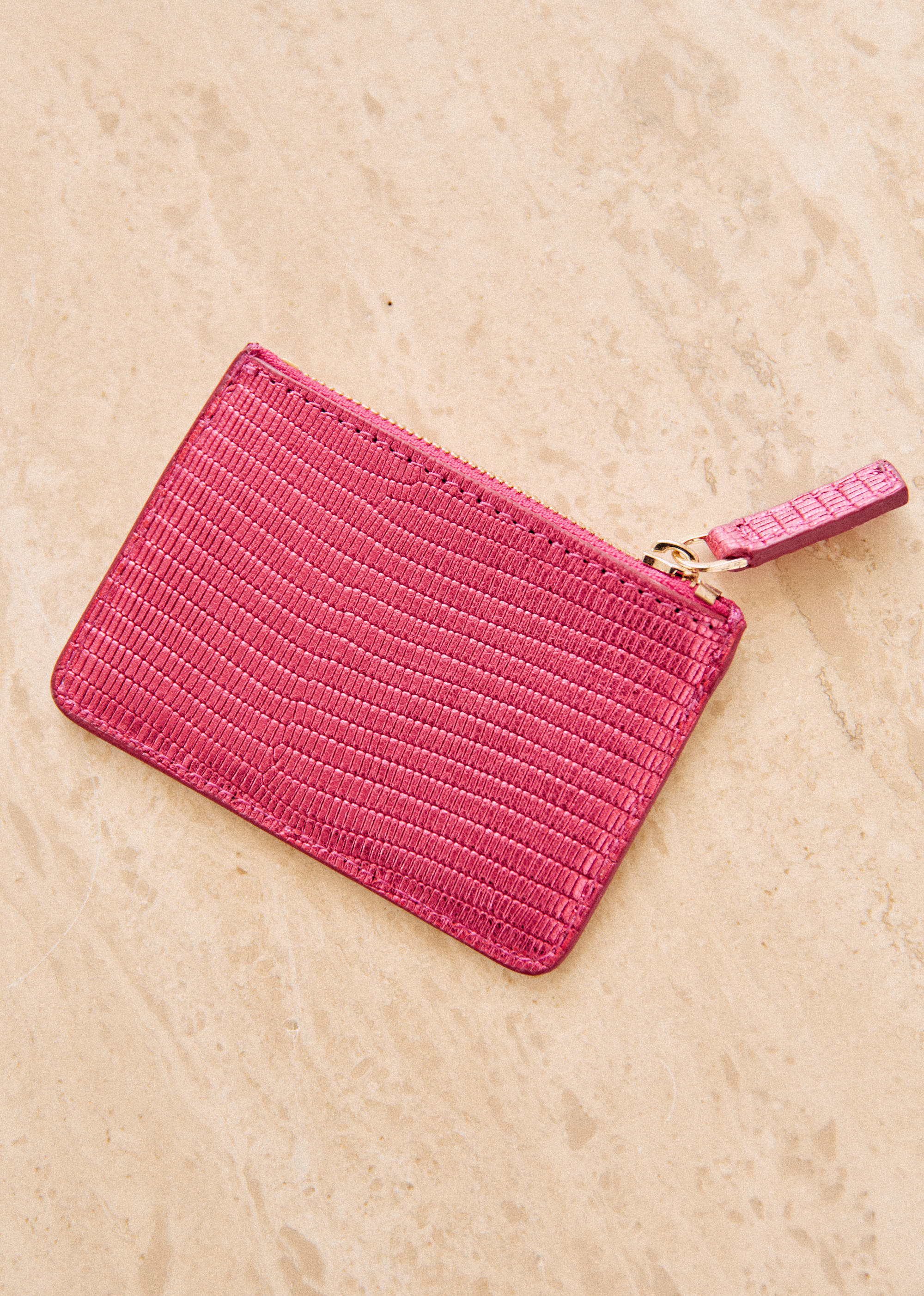 Porte-monnaie Alfredo - Rose métallisé téjus - SACS/NEW SACS Petite Maroquinerie 5906440