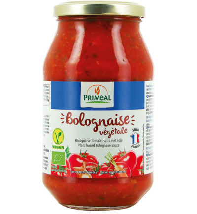 Priméal Bolognese Tomatensaus Vegetarisch Bio (510 gr)
