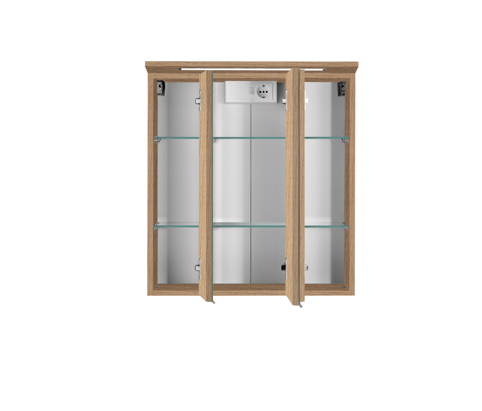 3D-Spiegelschrank BOLOGNA - Wotaneiche - 60 cm breit