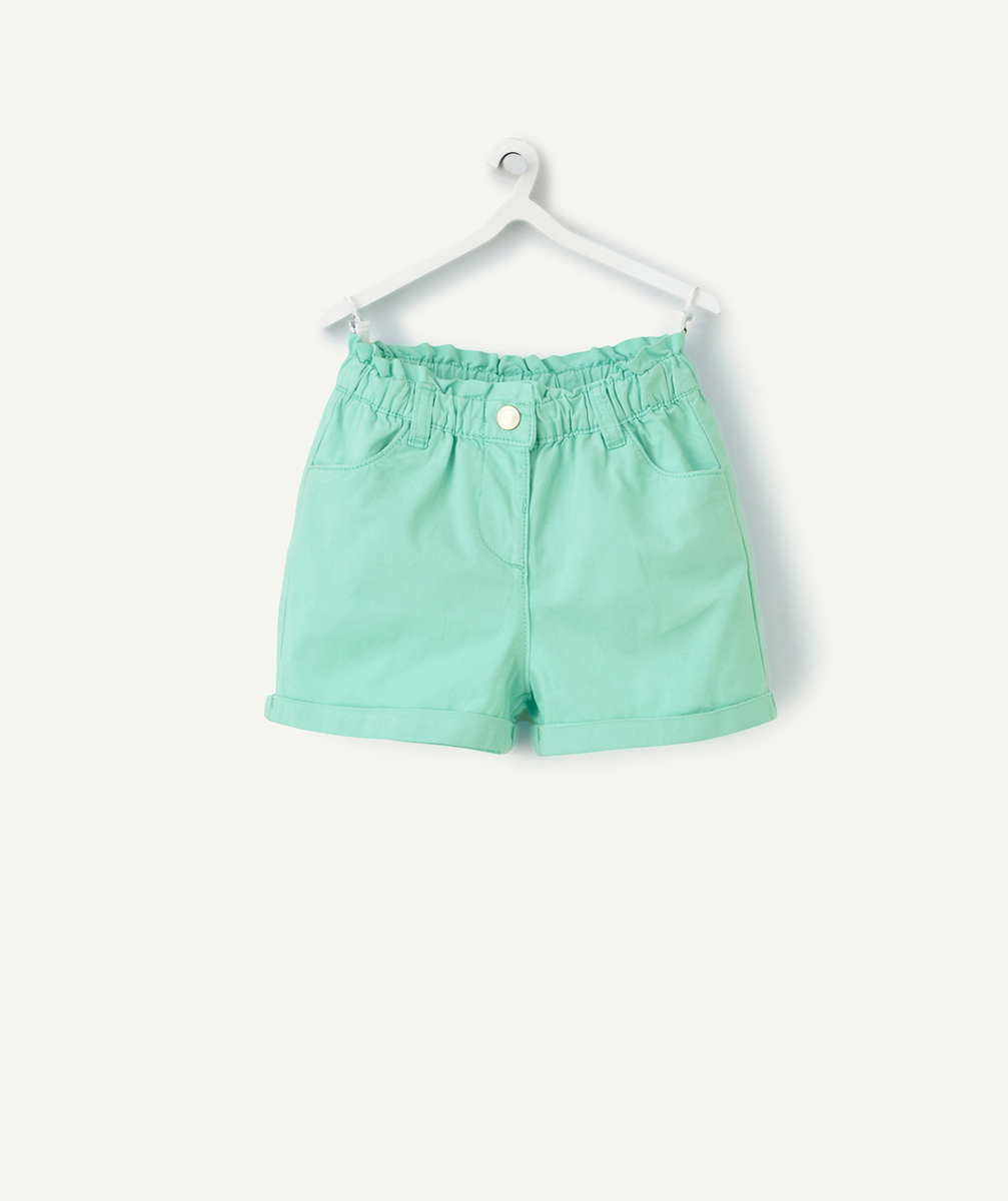 short droit bébé fille vert