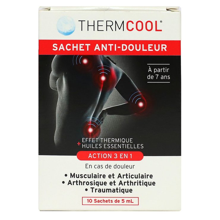 ThermCool action 3en1 10 sachets anti-douleur
