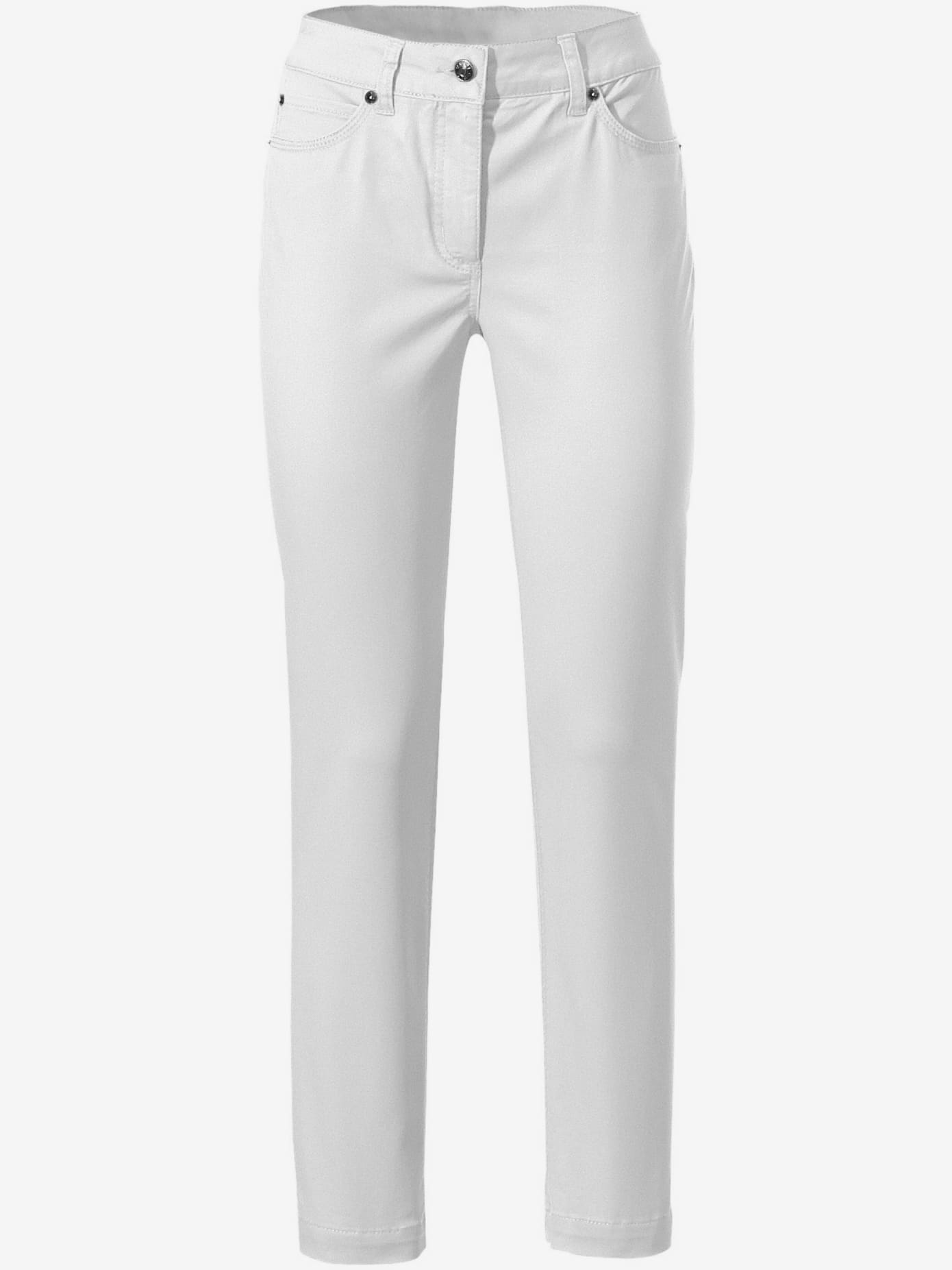 Jeans effet ventre plat longueur 7/8