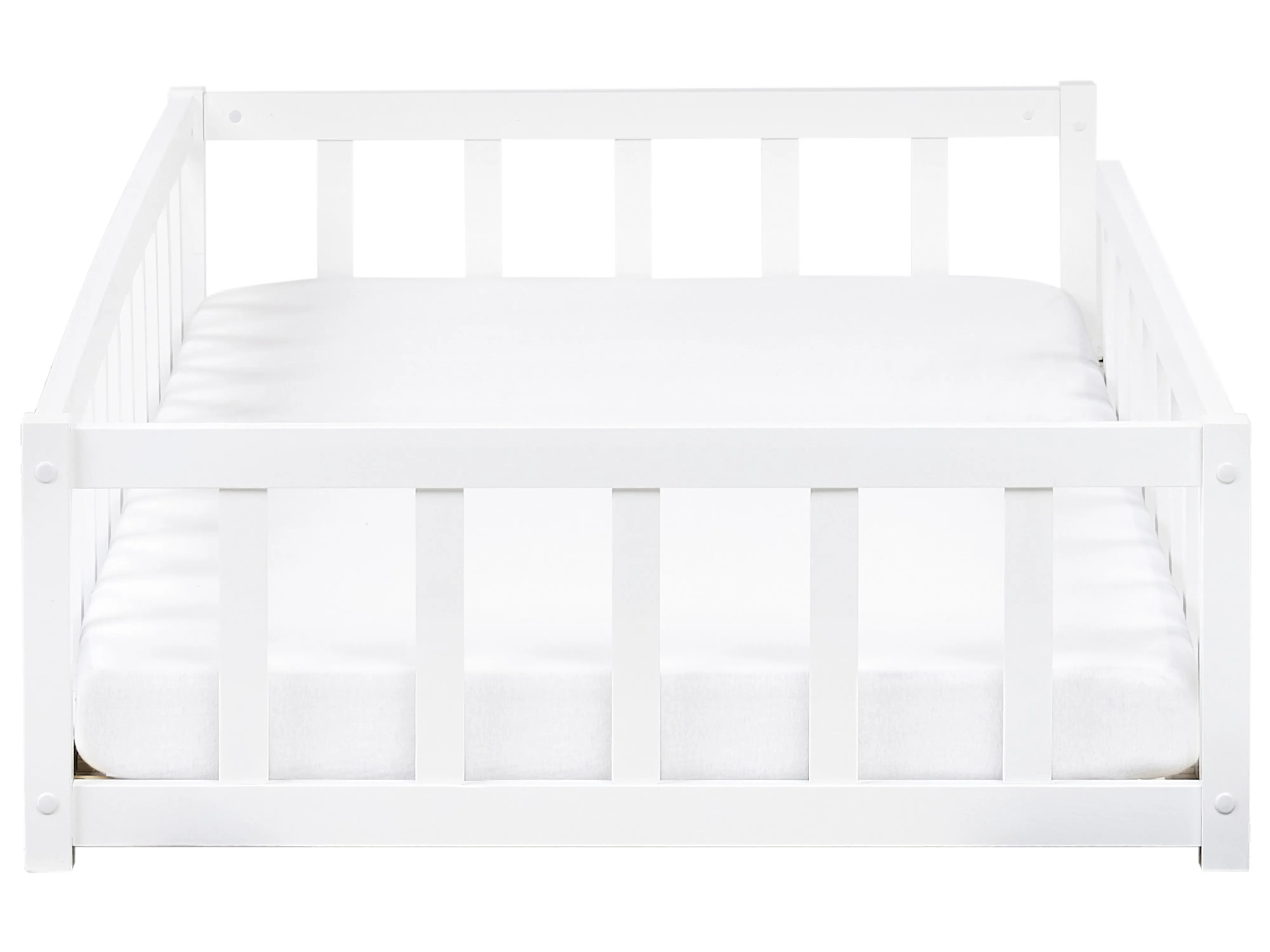 Kinderbed Dennenhout MEYMAC 90 x 200 cm Wit