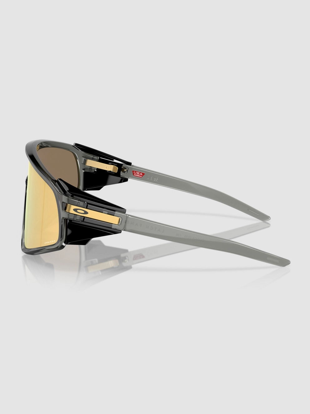 Oakley Latch Panel Grey Smoke Sunglasses prizm 24k