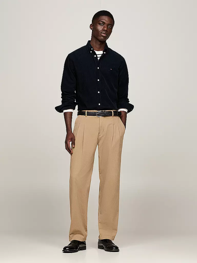 TOMMY HILFIGER Cordhemd  blau