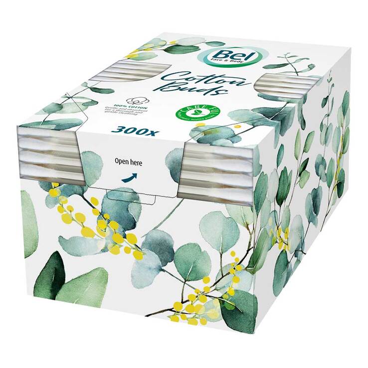 Bel Face & Body Wattestäbchen, 300 St