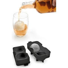 Bac à glaçons, en silicone, pour 4 glaçons, noir