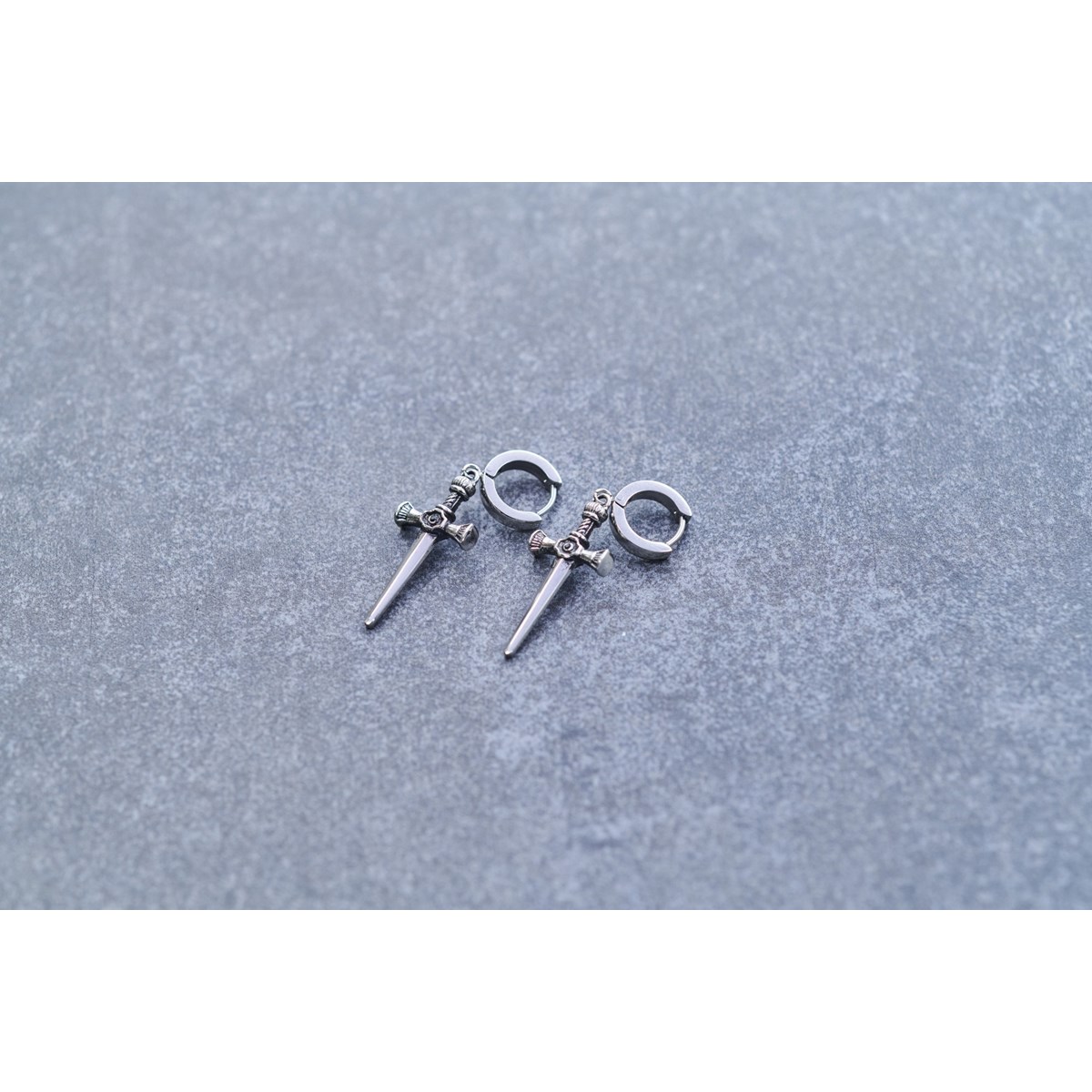 Boucles d'oreilles pendantes Jules en Acier