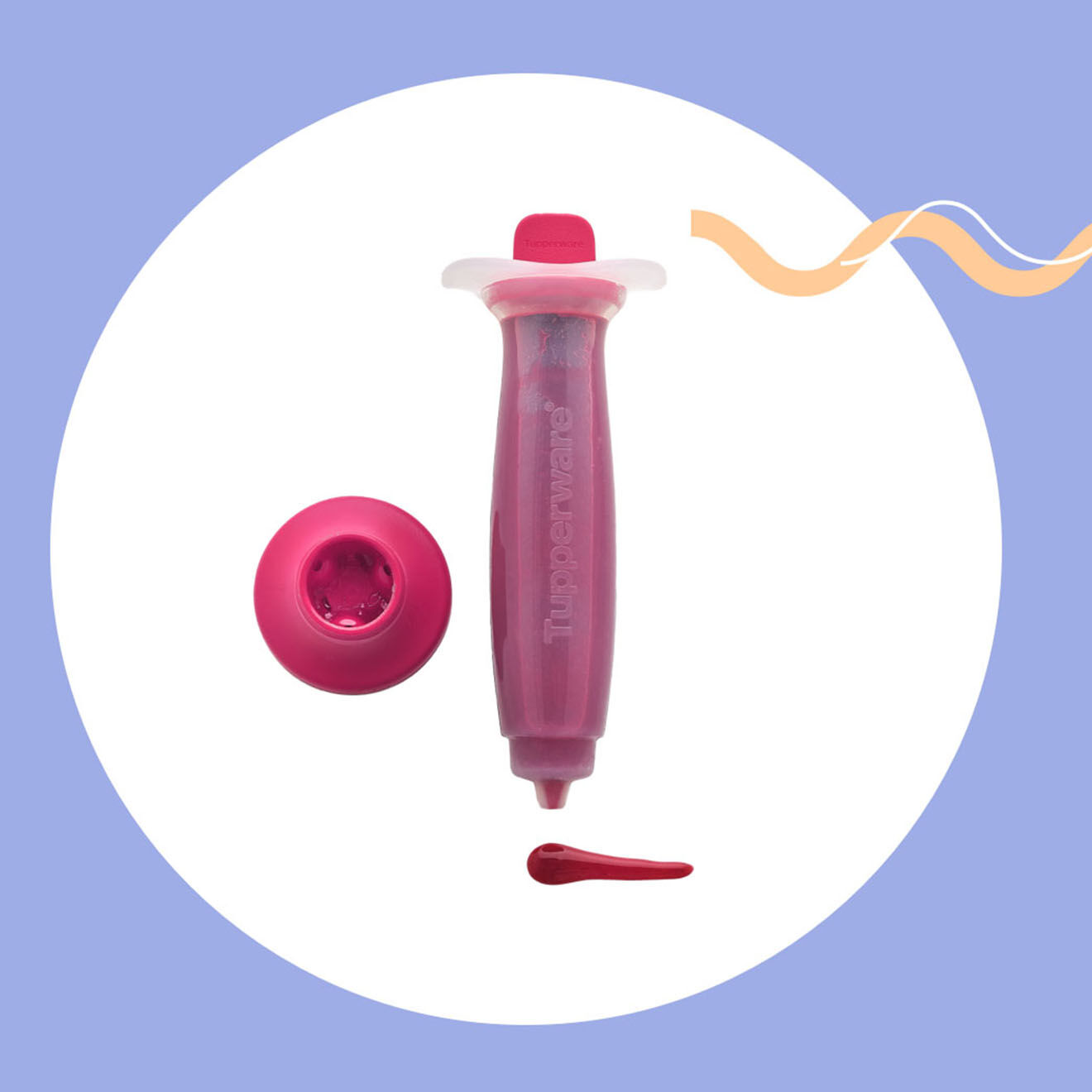 Tupperware Stylo déco pour gâteaux framboise - 65ml