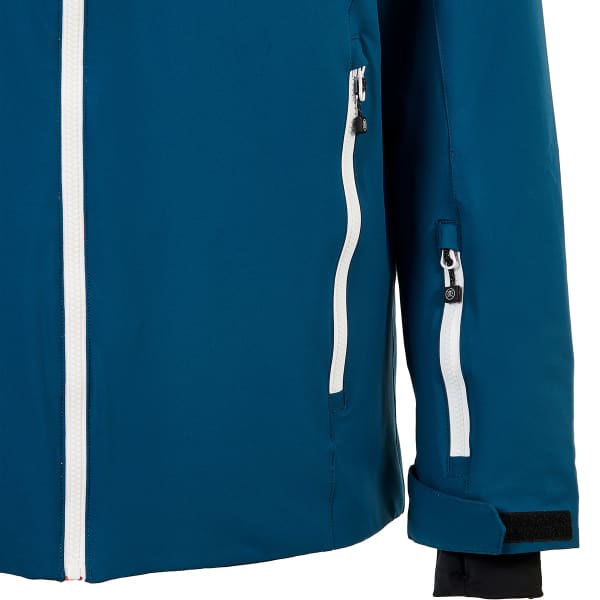 Veste de ski WATTS STORM PETROL BLUE/FLUO ORANGE/WHITE