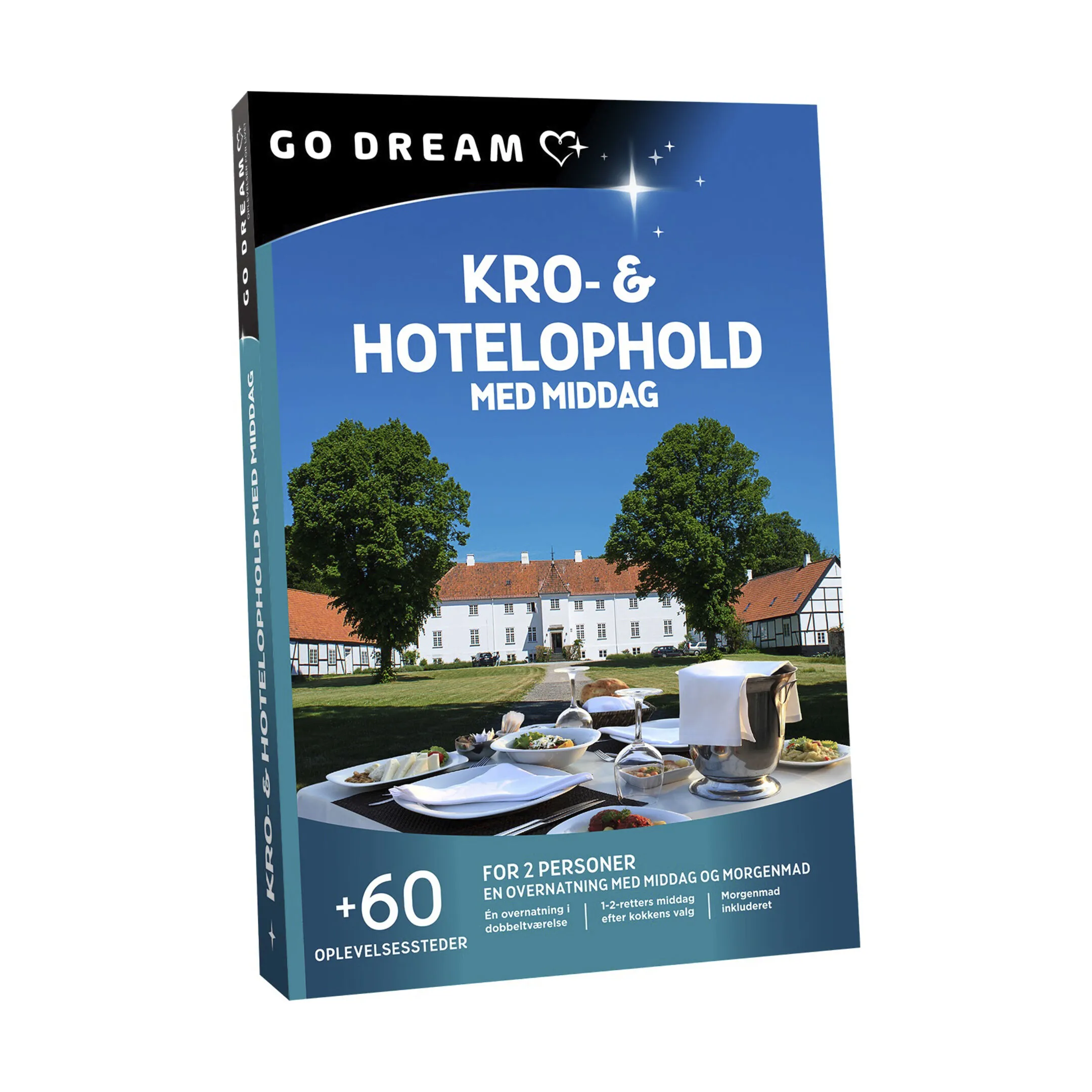 GO DREAM Gavekort - Kro- og Hotelophold m. middag