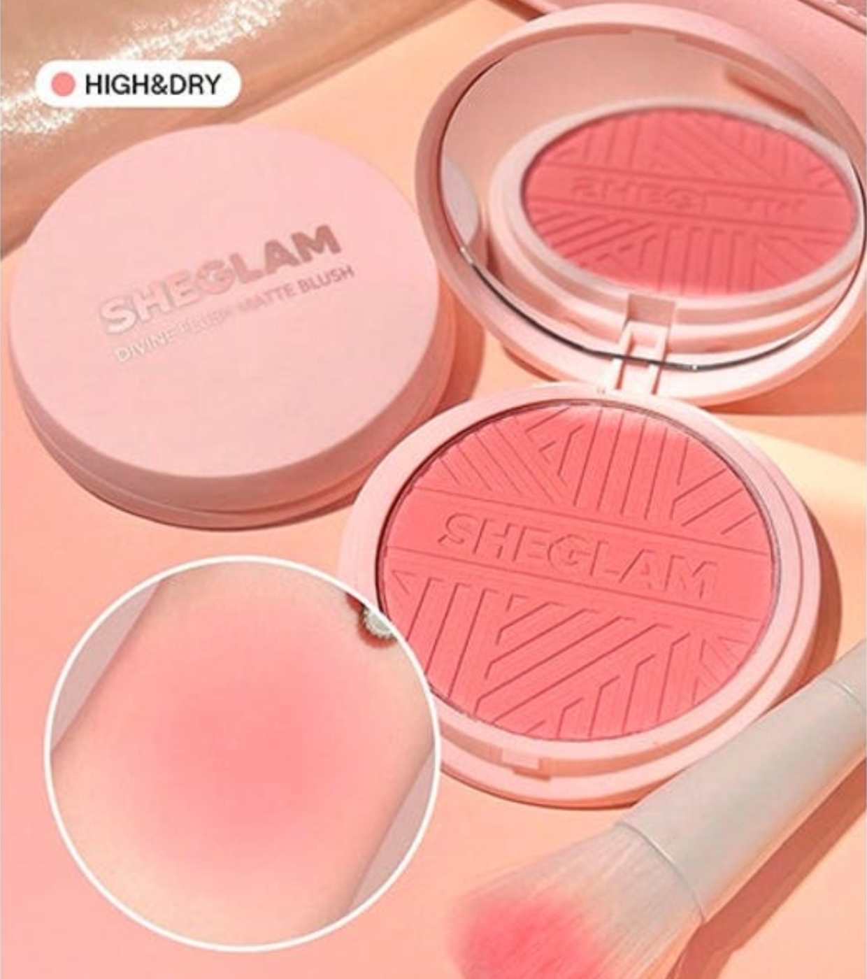SHEGLAM - Blush em Pó Divine Flush Matte - High & Dry