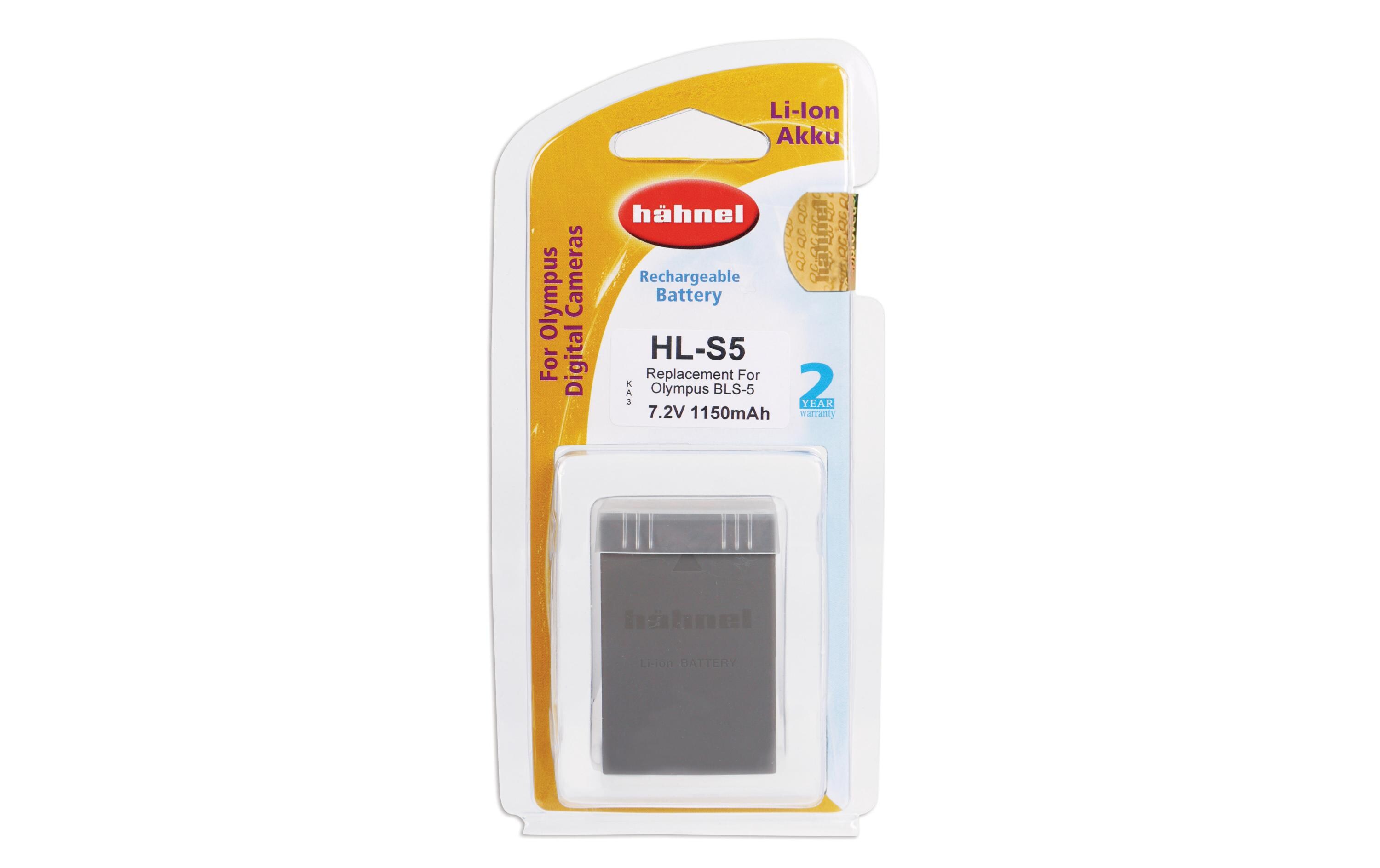 Digitalkamera-Akku HL-S5Für Olympus Digitalkameras Kapazität 1150mah, 7.2 V, 8.3 Wh Ersatz für BLS-5
