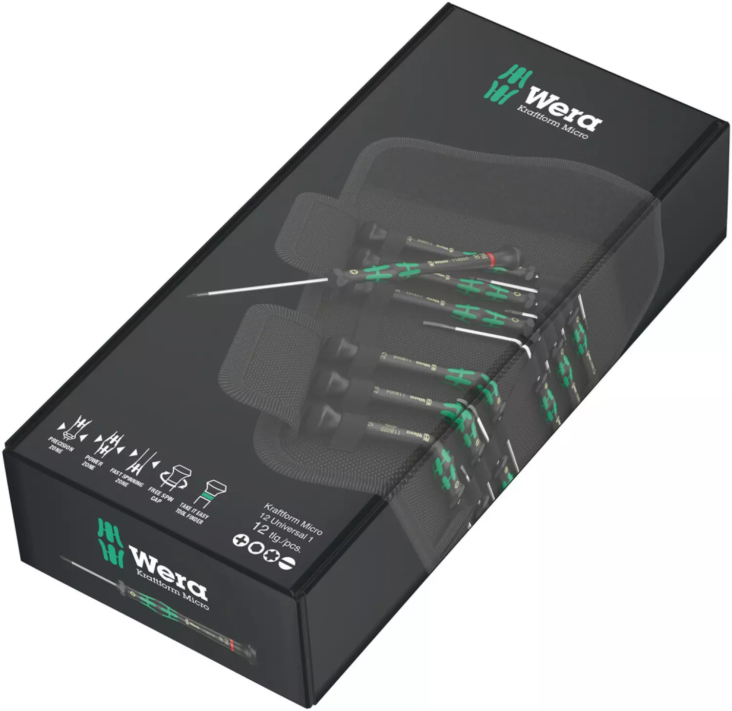 Wera 05073675001 12 delige Micro Schroevendraaierset - PH/TX/S/I