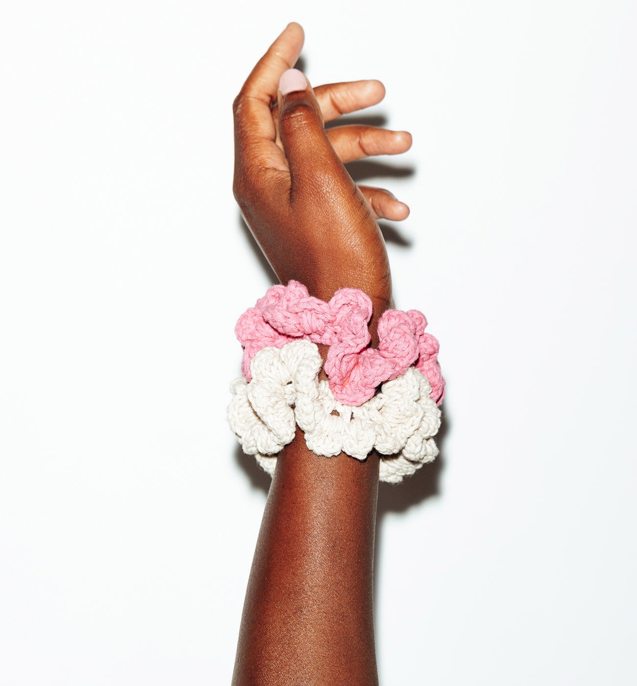 Chouchou en crochet Femme - Ecru