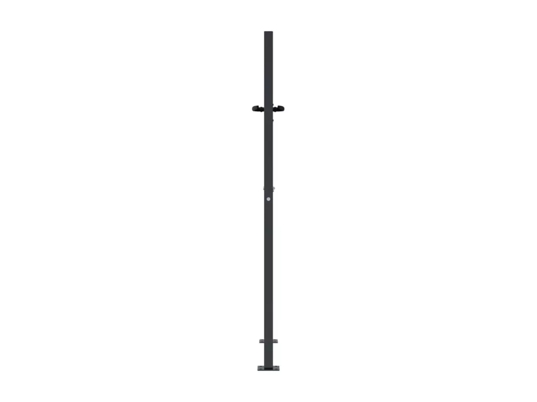 Portail de jardin anthracite 105x130cm acier conception d'arbre