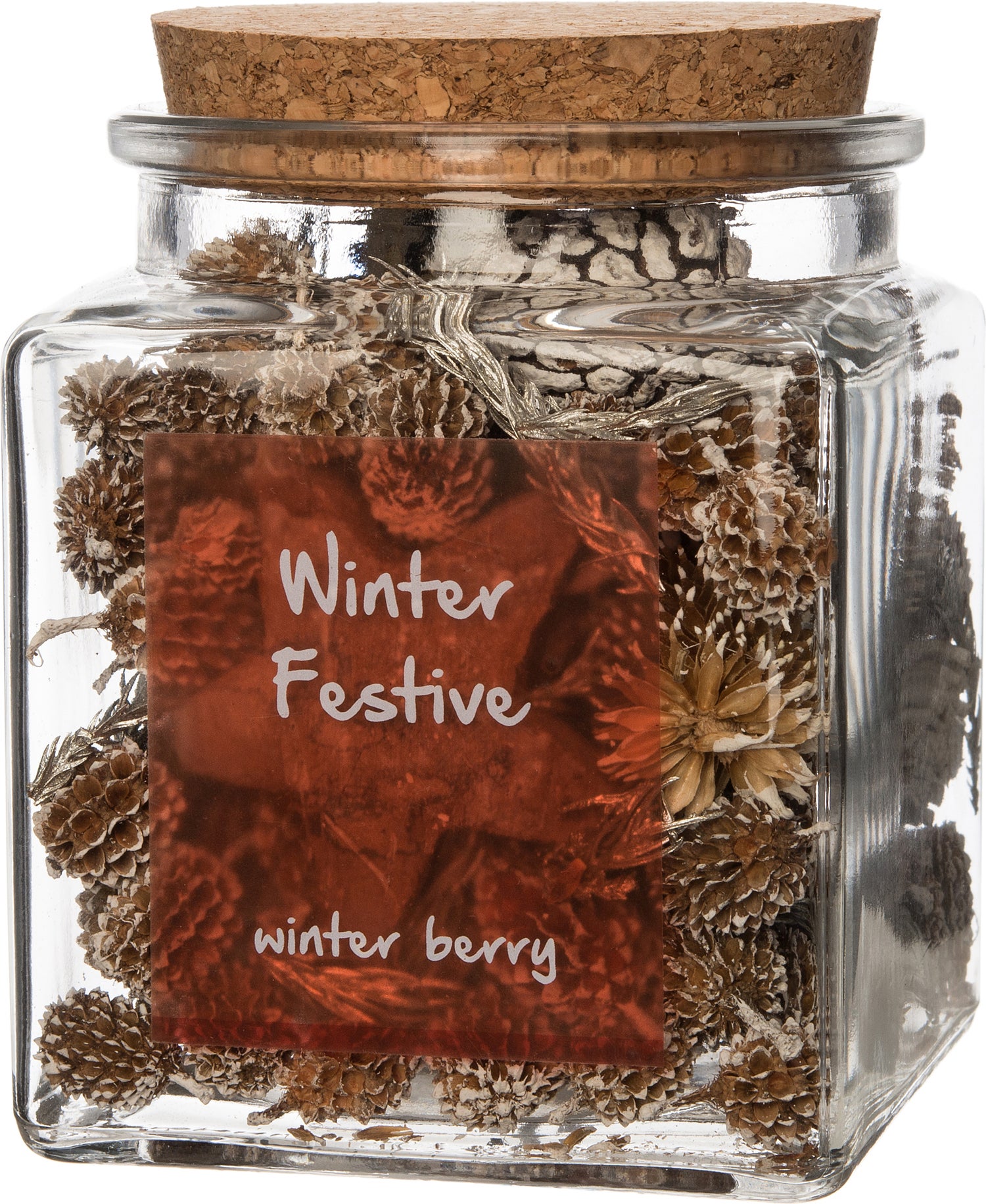 Intratuin geurverspreider Winter Festive winterbes 10 x 10 x 12 cm