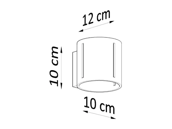 Sollux INEZ Plafonnier à 1 lumière, gris, G9