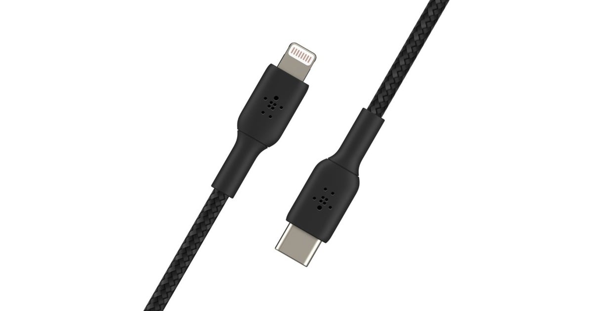 BelkinBOOSTCHARGE gevlochten USB-C naar Lightning kabel  (Zwart, 2 meter)