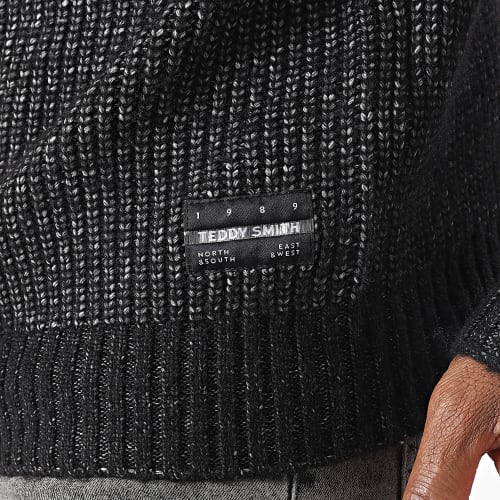 Pull Col Zippé Carmino 11516670D Noir