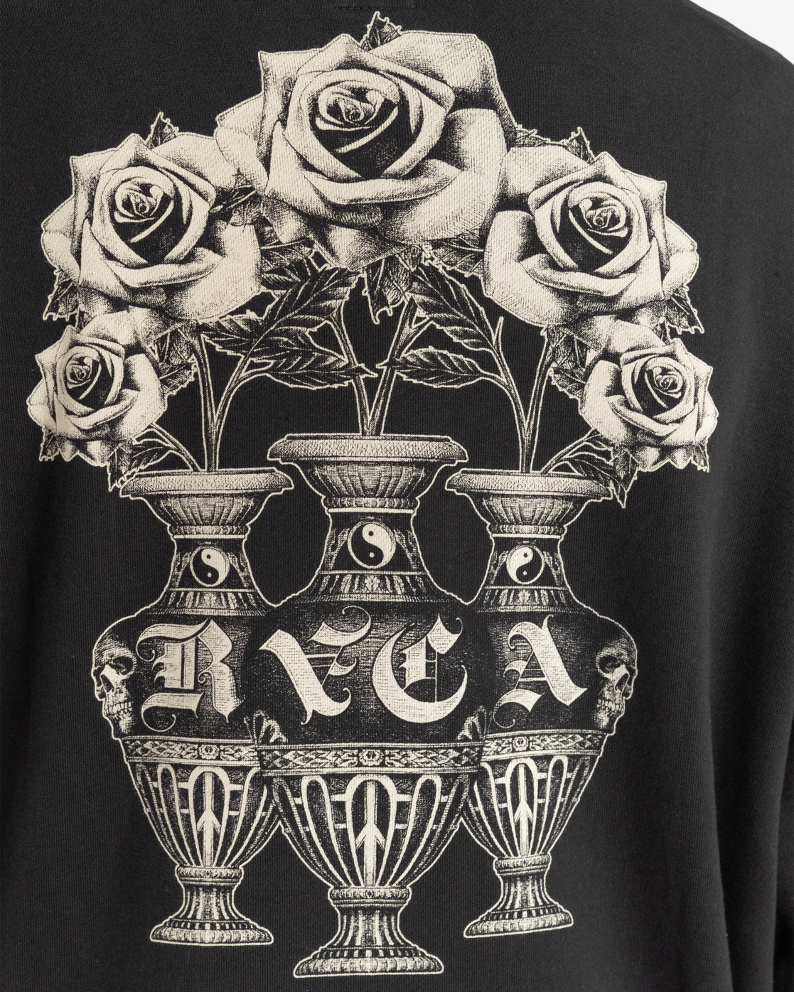 Rvca Benj Bouquet Hood Washed Black